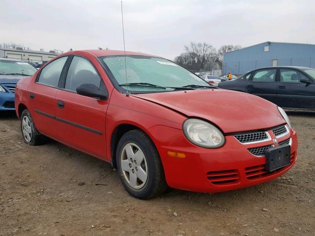 1B3ES26C83D199097 - 2003 DODGE NEON SE RED photo 1