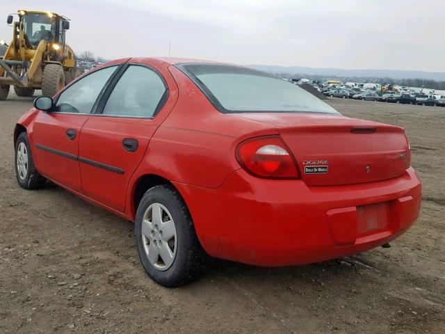 1B3ES26C83D199097 - 2003 DODGE NEON SE RED photo 3