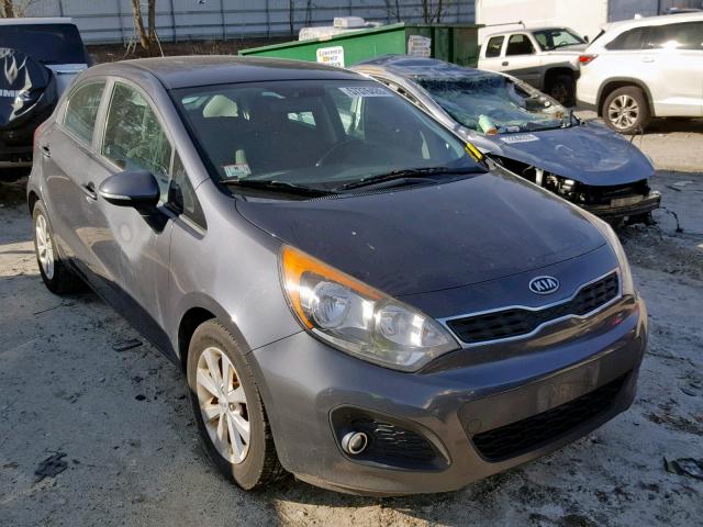 KNADN5A39C6054680 - 2012 KIA RIO EX GRAY photo 1