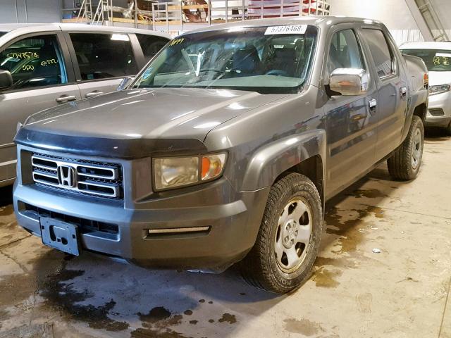 2HJYK16227H525056 - 2007 HONDA RIDGELINE BROWN photo 2