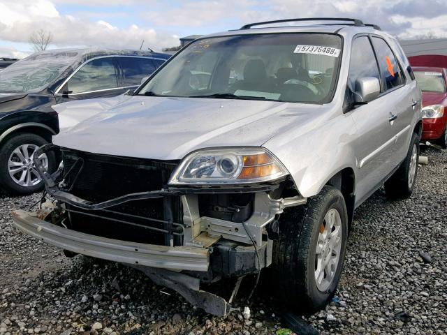 2HNYD188X6H537495 - 2006 ACURA MDX TOURIN SILVER photo 2