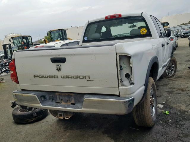 3D7KS28D67G793967 - 2007 DODGE RAM 2500 S Սպիտակ լուսանկար 4
