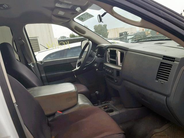 3D7KS28D67G793967 - 2007 DODGE RAM 2500 S Սպիտակ լուսանկար 5