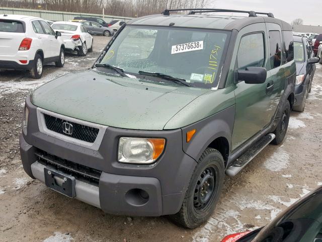 5J6YH17543L013799 - 2003 HONDA ELEMENT EX GREEN photo 2