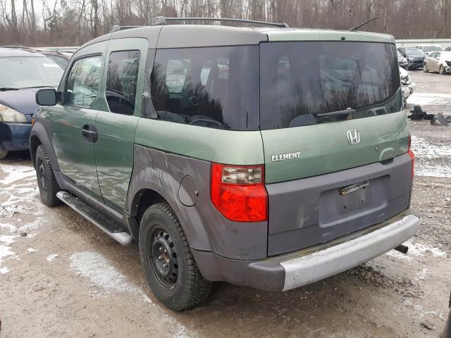 5J6YH17543L013799 - 2003 HONDA ELEMENT EX GREEN photo 3