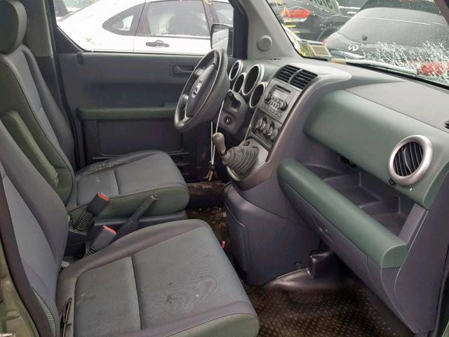 5J6YH17543L013799 - 2003 HONDA ELEMENT EX GREEN photo 5