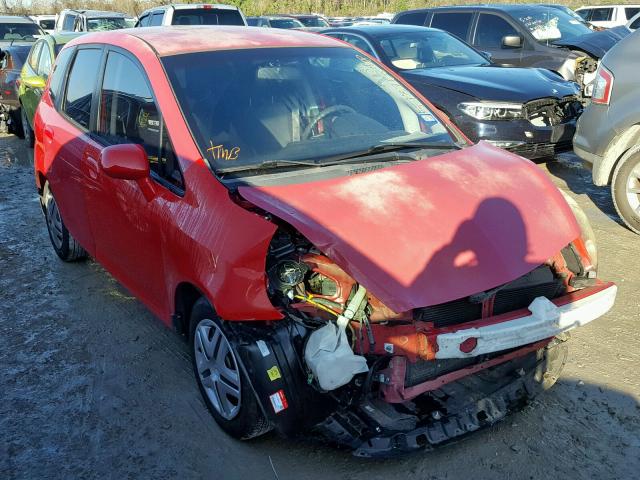 JHMGD38478S061727 - 2008 HONDA FIT RED photo 1