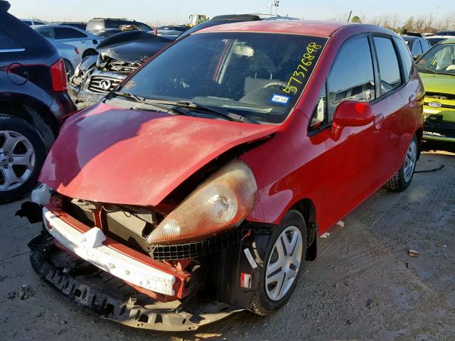 JHMGD38478S061727 - 2008 HONDA FIT RED photo 2