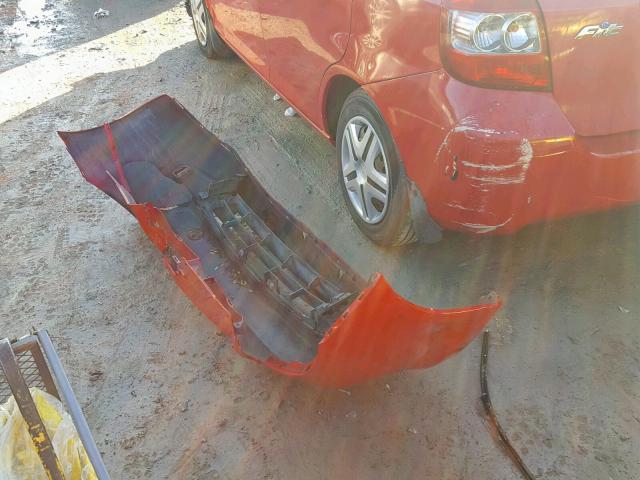 JHMGD38478S061727 - 2008 HONDA FIT RED photo 9