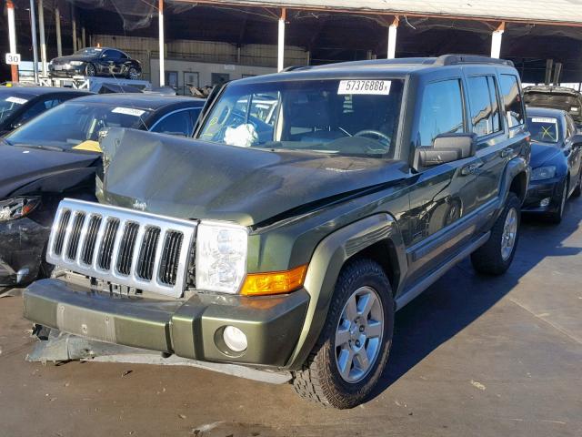 1J8HH48K67C691660 - 2007 JEEP COMMANDER 绿色 照片 2