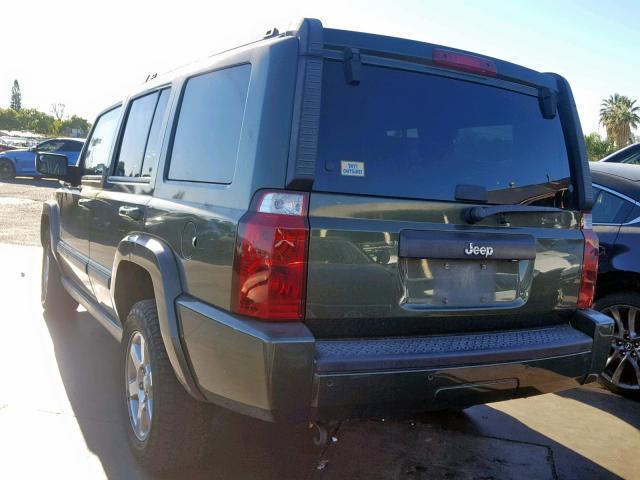 1J8HH48K67C691660 - 2007 JEEP COMMANDER 绿色 照片 3