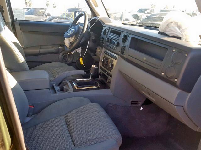 1J8HH48K67C691660 - 2007 JEEP COMMANDER 绿色 照片 5
