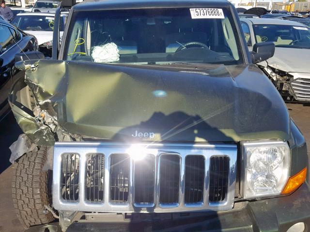 1J8HH48K67C691660 - 2007 JEEP COMMANDER 绿色 照片 7