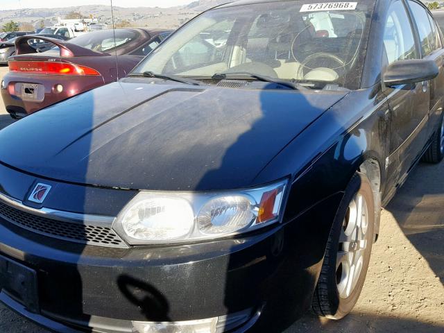 1G8AL52F03Z128646 - 2003 SATURN ION LEVEL BLACK photo 2