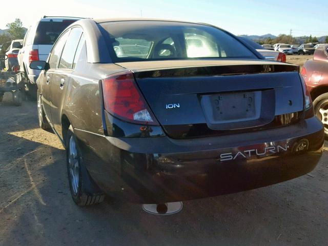 1G8AL52F03Z128646 - 2003 SATURN ION LEVEL BLACK photo 3