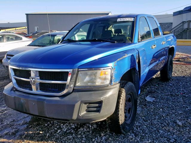 1D7HE28K28S502228 - 2008 DODGE DAKOTA QUA BLUE photo 2