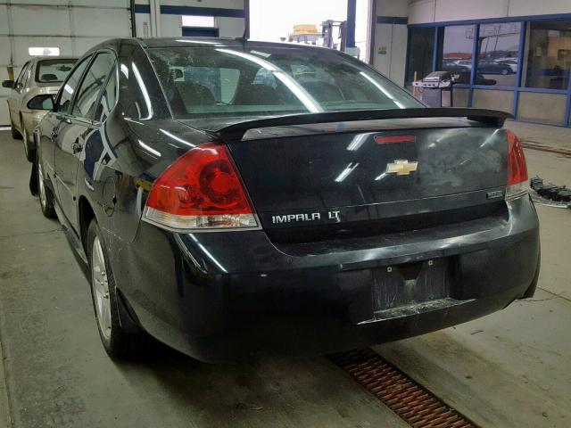 2G1WB5E34C1326194 - 2012 CHEVROLET IMPALA LT BLACK photo 3