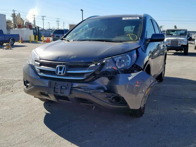 2HKRM3H77CH514739 - 2012 HONDA CR-V EXL GRAY photo 2