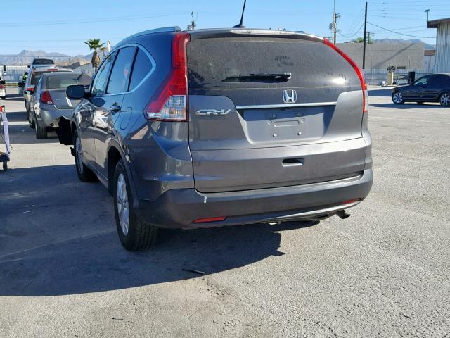 2HKRM3H77CH514739 - 2012 HONDA CR-V EXL GRAY photo 3