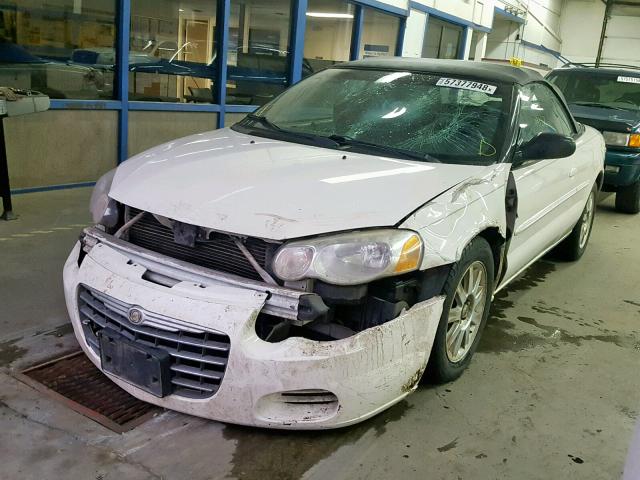 1C3EL75R55N530377 - 2005 CHRYSLER SEBRING GT WHITE photo 2