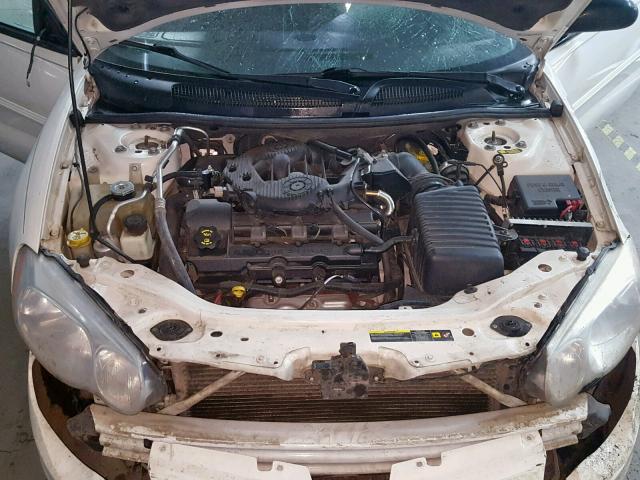 1C3EL75R55N530377 - 2005 CHRYSLER SEBRING GT WHITE photo 7