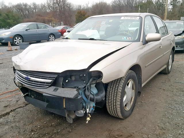 1G1NE52J9Y6272803 - 2000 CHEVROLET MALIBU LS ოქროსფერი ფოტო 2