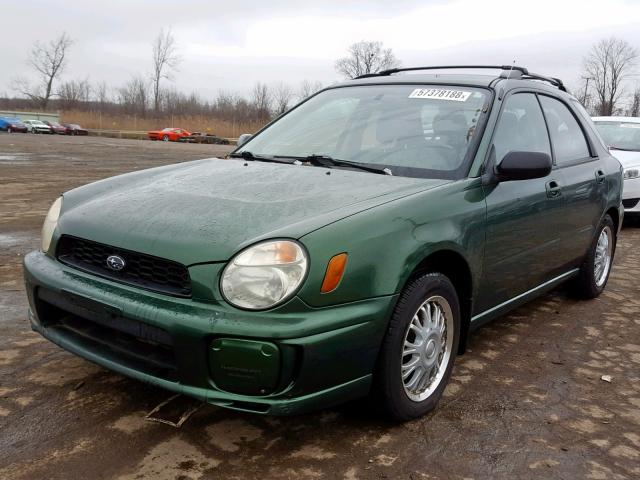 JF1GG65563G811871 - 2003 SUBARU IMPREZA TS GREEN photo 2