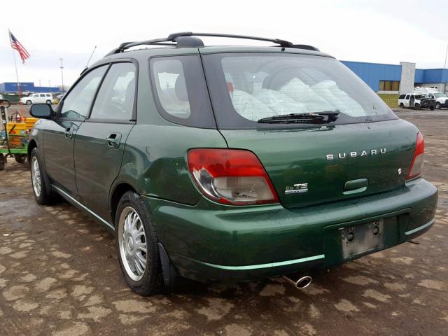 JF1GG65563G811871 - 2003 SUBARU IMPREZA TS GREEN photo 3