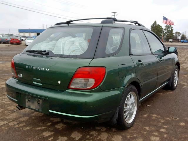 JF1GG65563G811871 - 2003 SUBARU IMPREZA TS GREEN photo 4