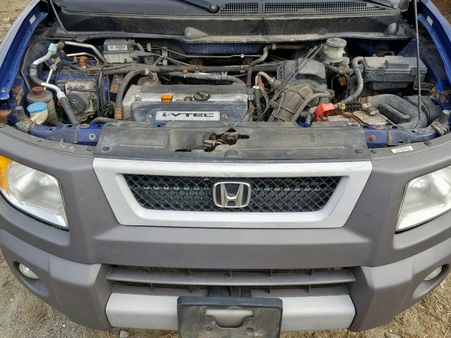 5J6YH27695L010933 - 2005 HONDA ELEMENT EX BLUE photo 7