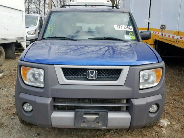 5J6YH27695L010933 - 2005 HONDA ELEMENT EX BLUE photo 9