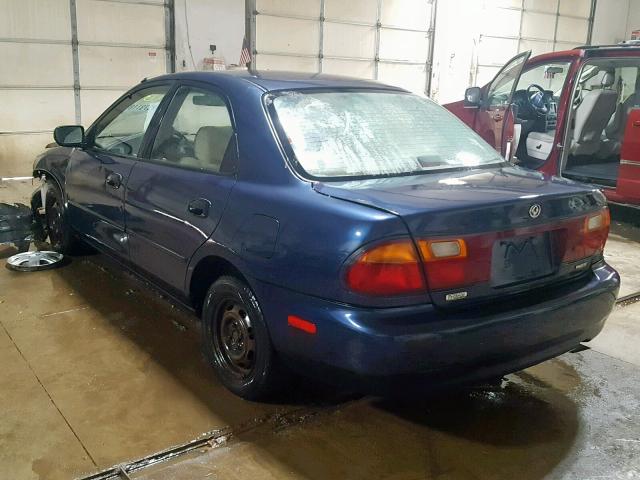 JM1BB1410T0357551 - 1996 MAZDA PROTEGE DX BLUE photo 3