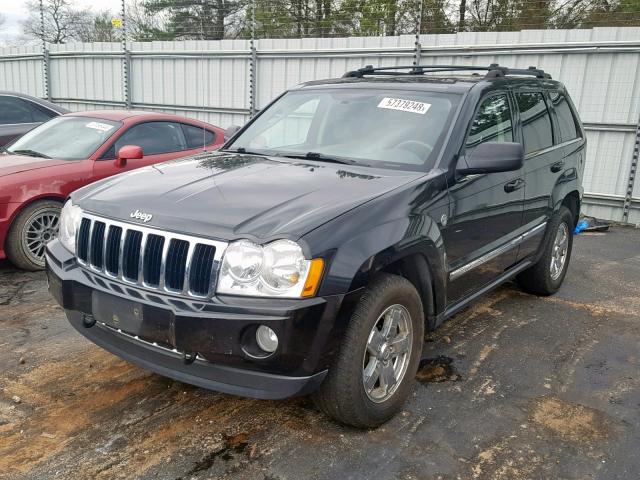 1J4HR58225C521815 - 2005 JEEP GRAND CHER BLACK photo 2