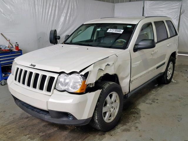 1J8GS48K98C113566 - 2008 JEEP GRAND CHER WHITE photo 2