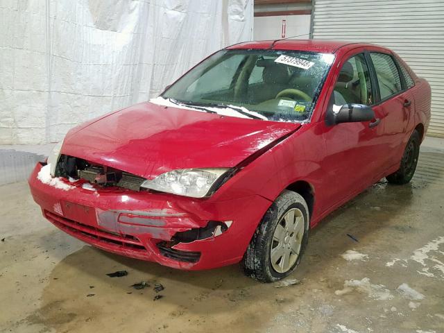 1FAFP34N47W218419 - 2007 FORD FOCUS ZX4 RED photo 2