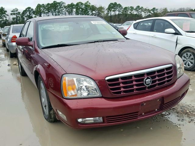 1G6KF57981U123423 - 2001 CADILLAC DEVILLE DT MAROON photo 1