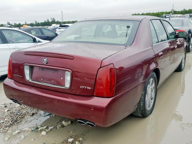 1G6KF57981U123423 - 2001 CADILLAC DEVILLE DT MAROON photo 4