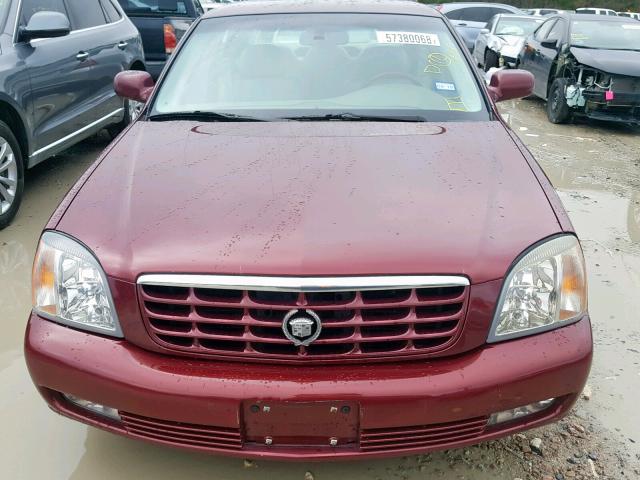 1G6KF57981U123423 - 2001 CADILLAC DEVILLE DT MAROON photo 9