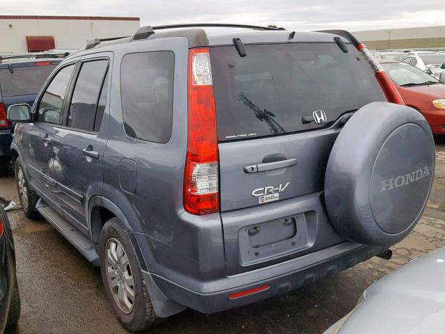 JHLRD78905C032768 - 2005 HONDA CR-V SE GRAY photo 3