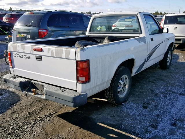 1B7FL26P6TS672588 - 1996 DODGE DAKOTA WHITE photo 4