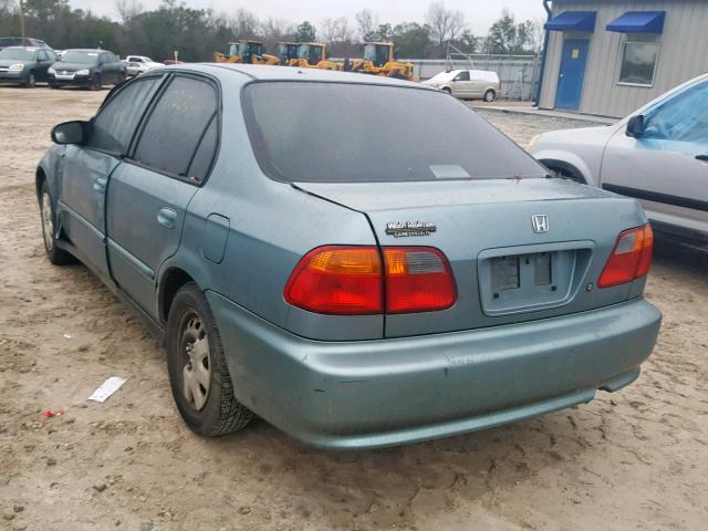 2HGEJ6610YH584639 - 2000 HONDA CIVIC BASE GREEN photo 3