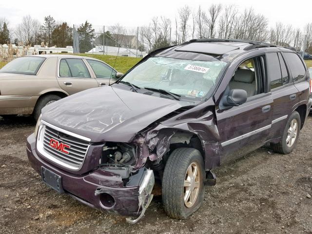 1GKDT13S482168787 - 2008 GMC ENVOY PURPLE photo 2