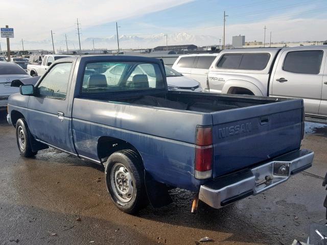 1N6SD11SXNC363041 - 1992 NISSAN TRUCK SHOR BLUE photo 3