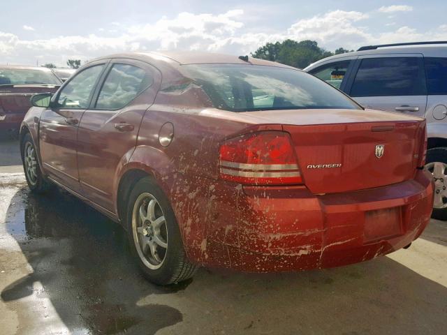 1B3LC56K18N219723 - 2008 DODGE AVENGER SX RED photo 3