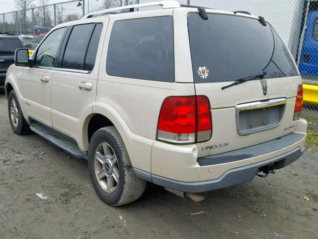 5LMEU88H75ZJ26094 - 2005 LINCOLN AVIATOR 奶油色 照片 3