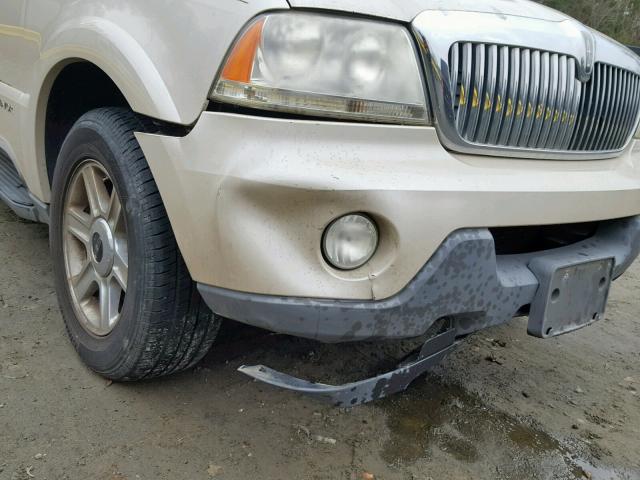 5LMEU88H75ZJ26094 - 2005 LINCOLN AVIATOR 奶油色 照片 9