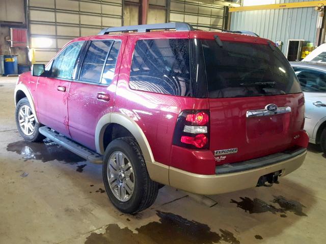 1FMEU7E85AUA68933 - 2010 FORD EXPLORER E RED photo 3