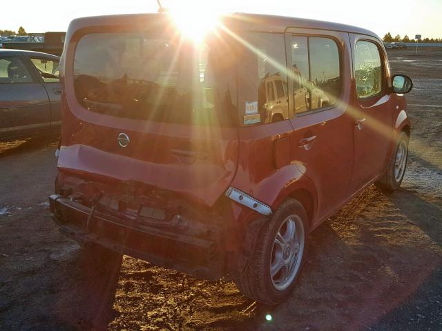 JN8AZ28R29T103199 - 2009 NISSAN CUBE BASE RED photo 4