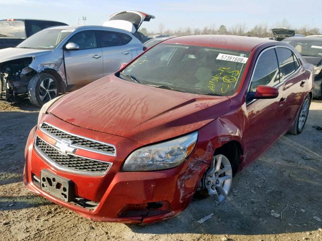 1G11D5RR3DF105599 - 2013 CHEVROLET MALIBU 1LT RED photo 2