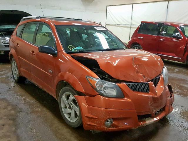 5Y2SL62874Z413878 - 2004 PONTIAC VIBE ORANGE photo 1